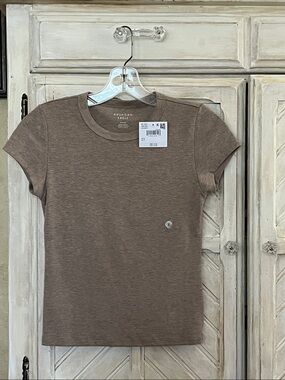 NWT AEO Tee Heather Brown Color Size Small